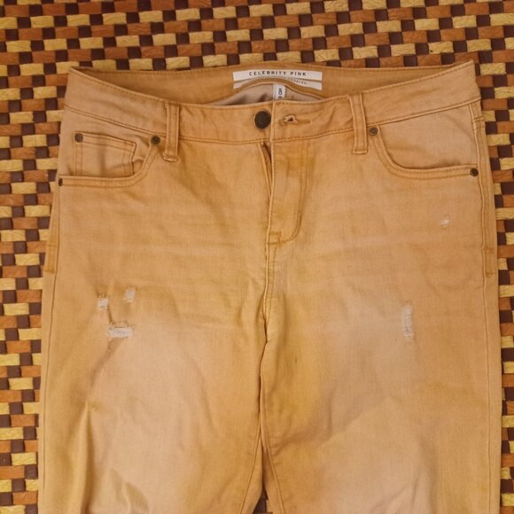 Celebrity Pink Mid Rise Ankle Skinny Jeans Sz L - Picture 1 of 5